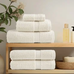 vidaXL Premium handdukar 12 st SOLUND gräddvit 600 gsm