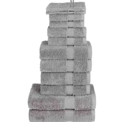 vidaXL Premium handdukar 12 st SOLUND 600 gsm Grå