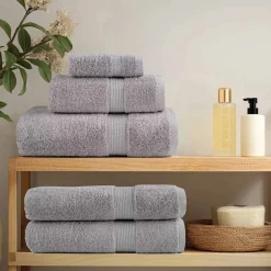 vidaXL Premium handdukar 12 st SOLUND 600 gsm Grå