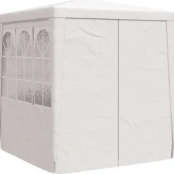 vidaXL Professionellt partytält med väggar 2x2 m vit 90 g/m²