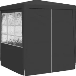 vidaXL Professionellt partytält med väggar 2x2 m antracit 90 g/m²