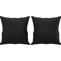 Hot vidaXL Prydnadskuddar 2 st 40x40 cm konstläder Svart