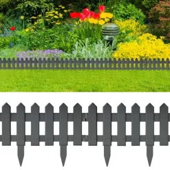 vidaXL Rabattkant 25 delar antracit 10 mm PP