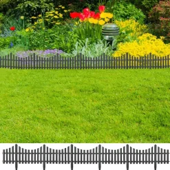 New vidaXL Rabattkant 17 delar 10 mm PP Antracit