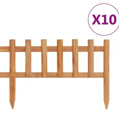 vidaXL Rabattkanter 10 st granträ 4,4 m