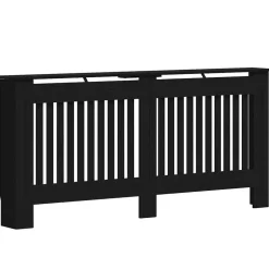 vidaXL Radiatorlock Svart Ek 172 x 19 x 81,5 cm Konstruerat trä