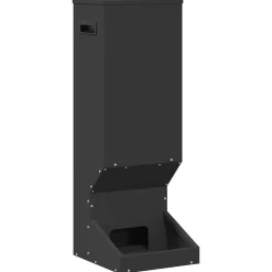 Outlet vidaXL Rådjur Foderautomat 28 x 30 x 80 cm Kallvalsat Stål Svart