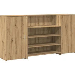 vidaXL Receptionsdisk artisan ek 200x50x103,5 cm konstruerat trä
