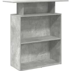 Discount vidaXL Receptionsdisk 100x40x104 cm konstruerat trä Betonggrå