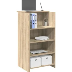 vidaXL Receptionsdisk Sonoma Ek 55x50x103,5 cm konstruerat trä