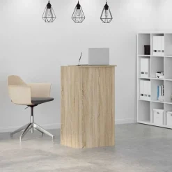vidaXL Receptionsdisk Sonoma Ek 55x50x103,5 cm konstruerat trä
