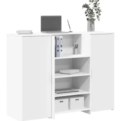 Sale vidaXL Receptionsdisk 135x50x103,5 cm konstruerat trä Vit