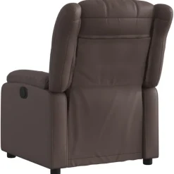 vidaXL Reclinerfåtölj brun konstläder