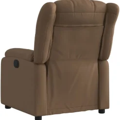 Outlet vidaXL Reclinerfåtölj tyg Brun