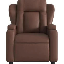 vidaXL Reclinerfåtölj konstläder Brun