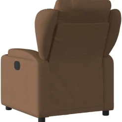 vidaXL Reclinerfåtölj brun tyg