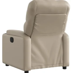 Clearance vidaXL Reclinerfåtölj konstläder Cappuccino