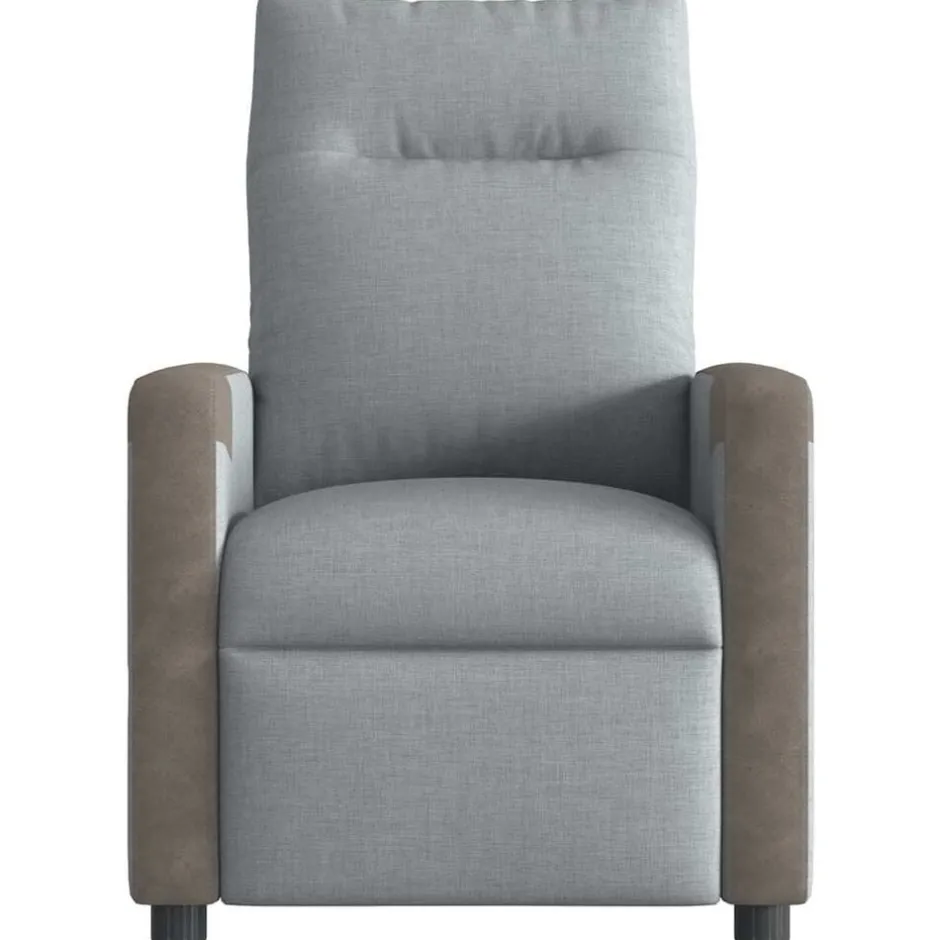 New vidaXL Reclinerfåtölj tyg Ljusgrå