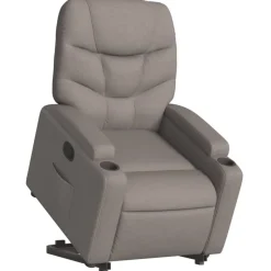 Sale vidaXL Reclinerfåtölj med uppresningshjälp tyg Taupe