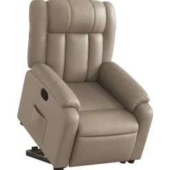 Sale vidaXL Reclinerfåtölj med uppresningshjälp konstläder Cappuccino