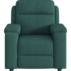 vidaXL Reclinerfåtölj mörkgrön tyg