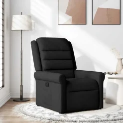 Discount vidaXL Reclinerfåtölj tyg Svart