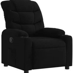 Hot vidaXL Reclinerfåtölj tyg Svart