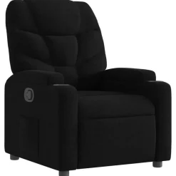 New vidaXL Reclinerfåtölj tyg Svart