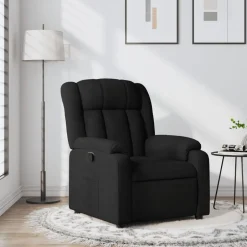 Sale vidaXL Reclinerfåtölj tyg Svart