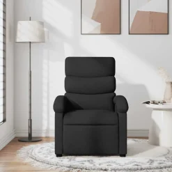 Discount vidaXL Reclinerfåtölj tyg Svart