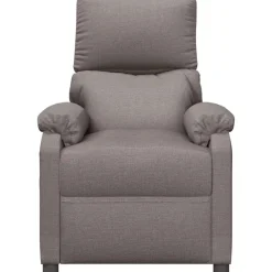 Clearance vidaXL Reclinerfåtölj tyg Taupe