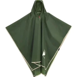 vidaXL Regnponcho med huva 2-i-1 223x145 cm Grön