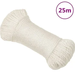 vidaXL Rep Vit 3 mm 25 m polypropylen
