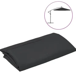 New vidaXL Reservtyg för frihängande parasoll 300 cm Svart