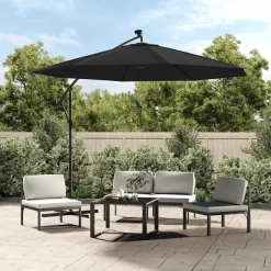 New vidaXL Reservtyg för frihängande parasoll 300 cm Svart