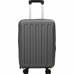 vidaXL Resväska med lås Mörkgrå 34 x 23 x 55.5 cm ABS Plast