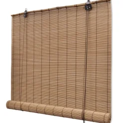 vidaXL Rullgardin bambu 80 x 160 cm Brun