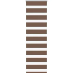 vidaXL Rullgardin zebra brun 40x100 cm tyg bredd 35,9 cm polyester