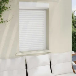 vidaXL Rulljalusi Vit 70 x 100 cm Aluminium och polyuretan