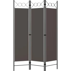 vidaXL Rumsavdelare 3 paneler antracit 120x180 cm