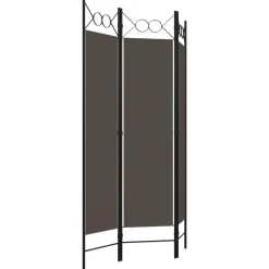 vidaXL Rumsavdelare 3 paneler antracit 120x180 cm