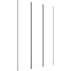 vidaXL Rumsavdelare 3 paneler vit 150x220 cm tyg
