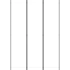 vidaXL Rumsavdelare 3 paneler vit 150x220 cm tyg