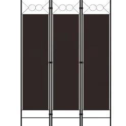 Best vidaXL Rumsavdelare 3 paneler 120x180 cm Brun
