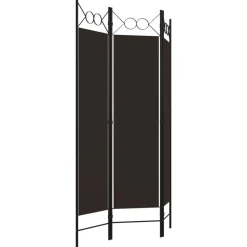 Best vidaXL Rumsavdelare 3 paneler 120x180 cm Brun