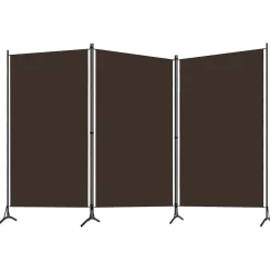 Sale vidaXL Rumsavdelare 3 paneler 260x180 cm Brun