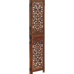 Discount vidaXL Rumsavdelare 3 paneler handsnidad 120x165 cm mangoträ Brun