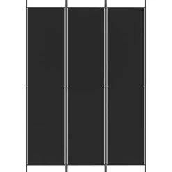 Sale vidaXL Rumsavdelare 3 paneler 150x220 cm tyg Svart
