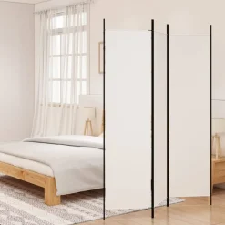 Hot vidaXL Rumsavdelare 3 paneler 150x200 cm tyg Vit