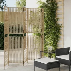 Discount vidaXL Rumsavdelare 5 paneler konstrottning Beige